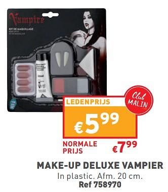 Promoties Make-up deluxe vampier - Huismerk - Trafic  - Geldig van 04/10/2023 tot 09/10/2023 bij Trafic