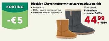 Promoties Blackfox cheyennetoo winterlaarzen dameslaars - Black Fox - Geldig van 27/09/2023 tot 08/10/2023 bij Aveve