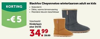 Promoties Blackfox cheyennetoo winterlaarzen kinderlaars - Black Fox - Geldig van 27/09/2023 tot 08/10/2023 bij Aveve