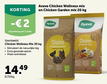 Promoties Chicken wellness mix - Huismerk - Aveve - Geldig van 27/09/2023 tot 08/10/2023 bij Aveve