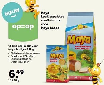 Promoties Pakket voor maya-koekjes - Maya - Geldig van 27/09/2023 tot 08/10/2023 bij Aveve