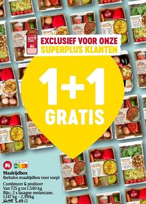 Promoties Maaltijdbox lasagne melanzane - Huismerk - Delhaize - Geldig van 28/09/2023 tot 04/10/2023 bij Delhaize