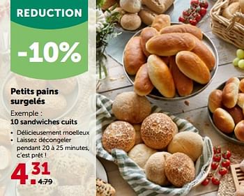 Promoties 10 sandwiches cuits - Huismerk - Aveve - Geldig van 27/09/2023 tot 08/10/2023 bij Aveve