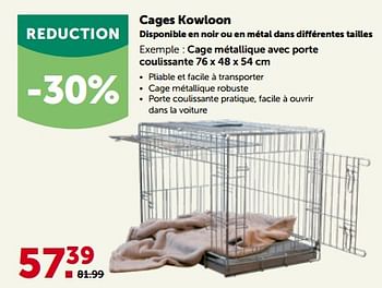 Promotions Cage métallique avec porte coulissante - Kowloon - Valide de 27/09/2023 à 08/10/2023 chez Aveve