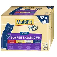 MultiFit Adult Jelly Duo Fish en Classic Mix Multipack XXL 92 x 100 g-Multifit