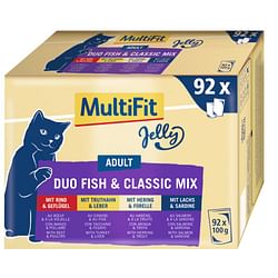 MultiFit Adult Jelly Duo Fish en Classic Mix Multipack XXL 92 x 100 g