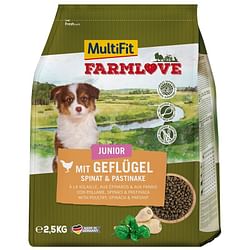 MultiFit Farmlove Junior met gevogelte en spinazie 2,5 kg