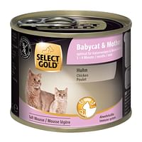 SELECT GOLD Babycat & Mother Soft Mousse kip 6 x 200 g-Select Gold