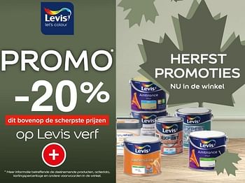 Promoties -20% op levis verf - Levis - Geldig van 25/09/2023 tot 22/10/2023 bij Euro Shop