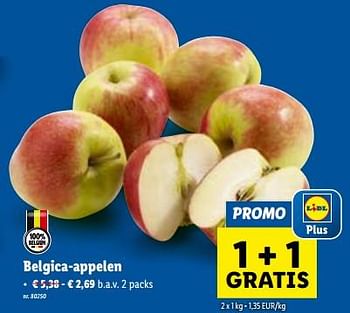Promoties Belgica-appelen - Huismerk - Lidl - Geldig van 25/10/2023 tot 31/10/2023 bij Lidl