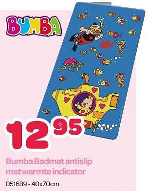 Promoties Bumba badmat antislip met warmte indicator - Studio 100 - Geldig van 18/09/2023 tot 28/10/2023 bij Happyland