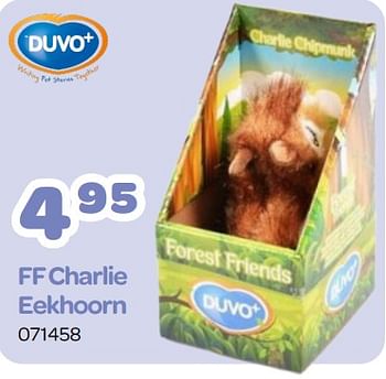 Promoties Ff charlie eekhoorn - Duvo - Geldig van 18/09/2023 tot 28/10/2023 bij Happyland