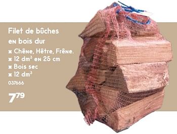 Promotions Filet de bûches en bois dur - Produit maison - Mr. Bricolage - Valide de 27/09/2023 à 31/12/2023 chez Mr. Bricolage