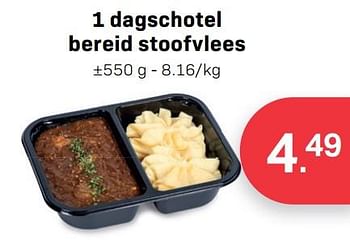 Promoties 1 dagschotel bereid stoofvlees - Huismerk - Buurtslagers - Geldig van 29/09/2023 tot 26/10/2023 bij Buurtslagers