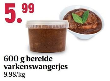 Promoties Bereide varkenswangetjes - Huismerk - Buurtslagers - Geldig van 29/09/2023 tot 26/10/2023 bij Buurtslagers