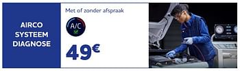 Promoties Airco système diagnose - Huismerk - Auto 5  - Geldig van 19/10/2023 tot 05/12/2023 bij Auto 5