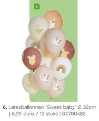 Latexballonnen sweet baby-Huismerk - Ava