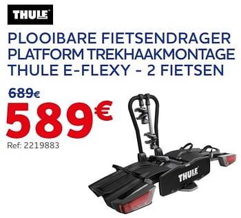 Promotions Plooibare fietsendrager platform trekhaakmontage thule e-flexy - Thule - Valide de 19/10/2023 à 05/12/2023 chez Auto 5