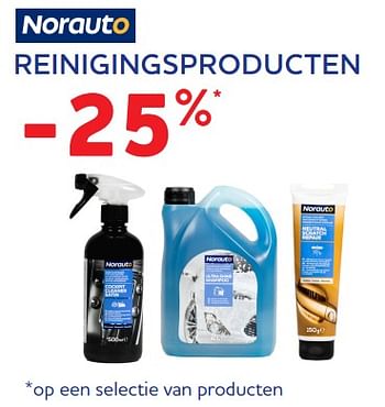 Promoties Reinigingsproducten -25% - Norauto - Geldig van 19/10/2023 tot 05/12/2023 bij Auto 5