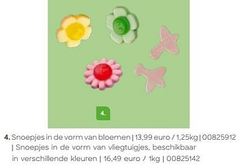 Promoties Snoepjes in de vorm van bloemen - Huismerk - Ava - Geldig van 28/09/2023 tot 28/09/2024 bij Ava