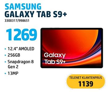 Promoties Samsung galaxy tab s9+ - Samsung - Geldig van 09/10/2023 tot 31/10/2023 bij Auva