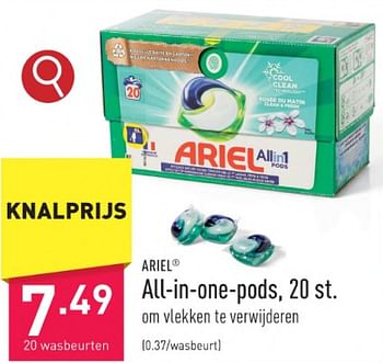 Promoties All-in-one-pods - Ariel - Geldig van 27/10/2023 tot 03/11/2023 bij Aldi