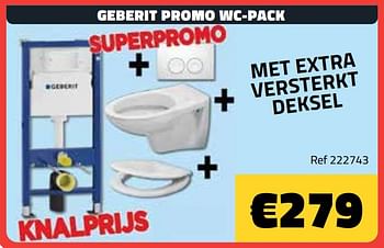 Promoties Geberit promo wc-pack - Geberit - Geldig van 03/10/2023 tot 31/10/2023 bij Bouwcenter Frans Vlaeminck