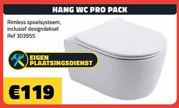 Promoties Hang wc pro pack - Huismerk - Bouwcenter Frans Vlaeminck - Geldig van 03/10/2023 tot 31/10/2023 bij Bouwcenter Frans Vlaeminck