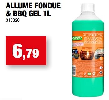 Promotions Allume fondue + bbq gel - Forever - Valide de 27/09/2023 à 31/12/2023 chez Hubo