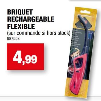 Promotions Briquet rechargeable flexible - Forever - Valide de 27/09/2023 à 31/12/2023 chez Hubo