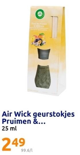 Promoties Air wick geurstokjes - Airwick - Geldig van 18/10/2023 tot 24/10/2023 bij Action