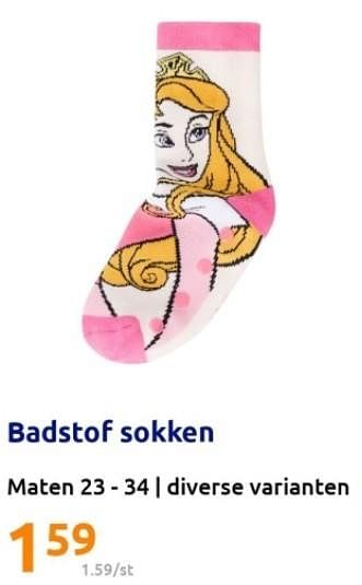 Promoties Badstof sokken - Huismerk - Action - Geldig van 18/10/2023 tot 24/10/2023 bij Action