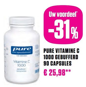 Promoties Pure vitamine c 1000 gebufferd - Pure - Geldig van 17/10/2023 tot 31/10/2023 bij Medi-Market