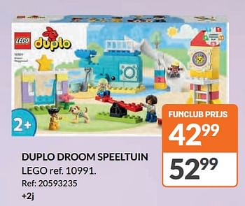 Promoties Duplo droom speeltuin lego 10991 - Lego - Geldig van 11/10/2023 tot 28/10/2023 bij Fun