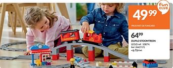 Promoties Duplo stoomtrein lego 10874 - Lego - Geldig van 11/10/2023 tot 28/10/2023 bij Fun