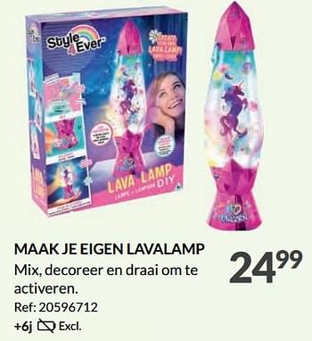 Promoties Maak je eigen lavalamp - Style 4 Ever - Geldig van 11/10/2023 tot 28/10/2023 bij Fun