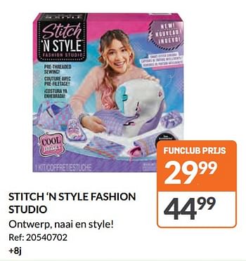 Promoties Stitch ‘n style fashion studio - Spin Master - Geldig van 11/10/2023 tot 28/10/2023 bij Fun