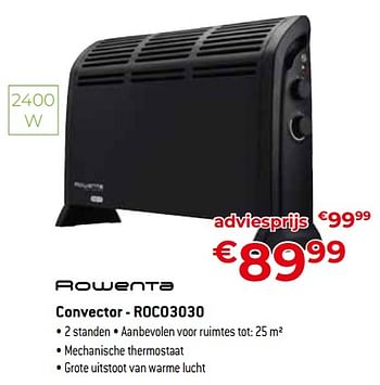 Promoties Rowenta convector - roco3030 - Rowenta - Geldig van 24/09/2023 tot 31/10/2023 bij Exellent