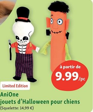 Promotions Anione jouets d’halloween pour chiens - Anione - Valide de 23/10/2023 à 28/10/2023 chez Maxi Zoo