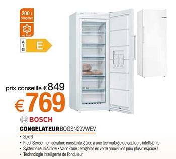 Promotions Bosch congelateur bogsn29vwev - Bosch - Valide de 24/09/2023 à 31/10/2023 chez Expert