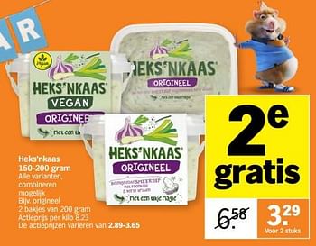 Promoties Heks`nkaas origineel - Heks'n Kaas - Geldig van 23/10/2023 tot 29/10/2023 bij Albert Heijn