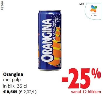 Promoties Orangina met pulp - Orangina - Geldig van 18/10/2023 tot 31/10/2023 bij Colruyt