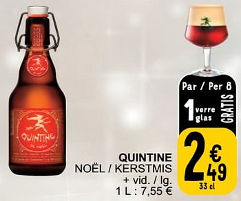 Promoties Quintine noël - kerstmis - Quintine - Geldig van 24/10/2023 tot 30/10/2023 bij Cora