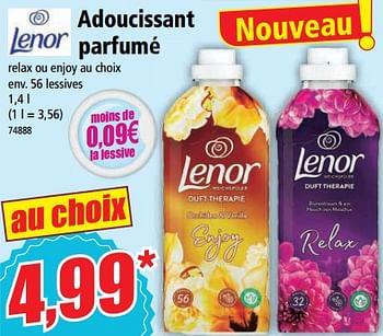 Promotions Adoucissant parfumé - Lenor - Valide de 25/10/2023 à 31/10/2023 chez Norma