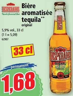 Promotions Bière aromatisée tequila original - Desperados - Valide de 25/10/2023 à 31/10/2023 chez Norma