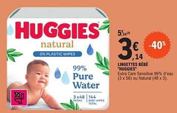 Huggies Lingettes bébé huggies - En promotion chez E.Leclerc