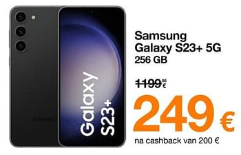 Promoties Samsung galaxy s23+ 5g 256 gb - Samsung - Geldig van 23/10/2023 tot 29/10/2023 bij Orange