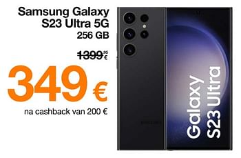 Promoties Samsung galaxy s23 ultra 5g 256 gb - Samsung - Geldig van 23/10/2023 tot 29/10/2023 bij Orange