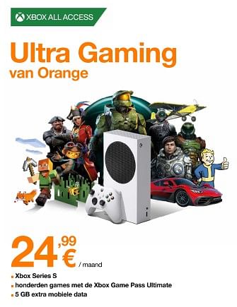 Promoties Xbox all access ultra gaming - Microsoft - Geldig van 23/10/2023 tot 29/10/2023 bij Orange