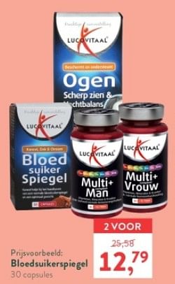 Promoties Bloedsuikerspiegel - Lucovitaal - Geldig van 02/10/2023 tot 29/10/2023 bij Holland & Barret